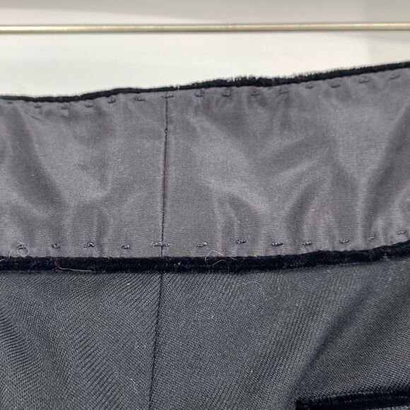 J.Mendel Women's Straight-Leg Front Pleat High-Rise Trousers Pants Black Size 10 - Picture 11 of 14